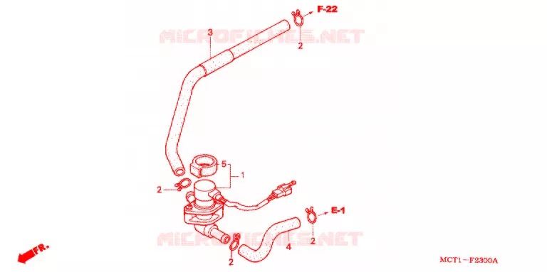 VALVE DE COMMANDE D'INJECTION D'AIR Honda SCOOTER 600 SILVERWING 2003  FJS600D3