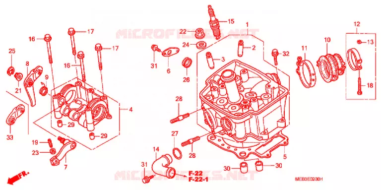 CULASSE Honda MOTO 450 CRF 2007  CRF450R7