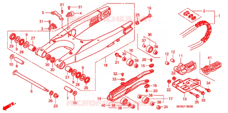 BRAS OSCILLANT Honda MOTO 450 CRF 2004  CRF450R4