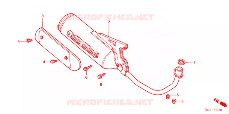 SILENCIEUX D'ECHAPPEMENT Honda SCOOTER 50 DIO 2004  SKX504