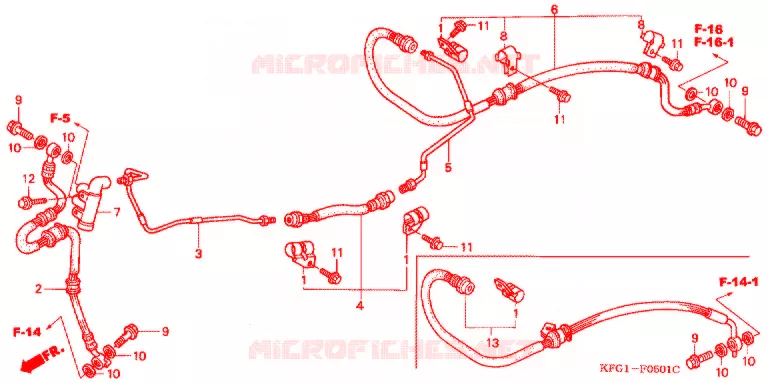 DURITE DE FREIN ARRIERE Honda SCOOTER 250 FORSIGHT 2005  FES250SE5