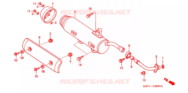 SILENCIEUX D'ECHAPPEMENT Honda SCOOTER 250 FORZA 2005  NSS250A5_J