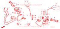 COMMODO   CABLE   RETROVISEUR (NSS250C) pour Honda FORZA 250 X de 2005