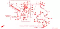 MAITRE CYLINDRE DE FREIN AVANT (NSS250/C) pour Honda FORZA 250 X de 2005