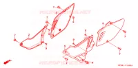COUVERCLES LATERAUX (XR2305/7) pour Honda XR 230 de 2005