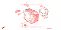 CYLINDRE (1) pour Honda BIZ 125 PARTIDA ELÉTRICA de 2006