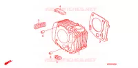 CYLINDRE (1) pour Honda BIZ 125 DISCO DELANTERO de 2006