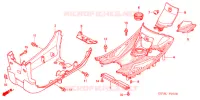 MARCHE PIEDS pour Honda 50 SMART DIO Z4 de 2006