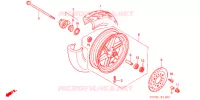 ROUE AVANT pour Honda 50 SMART DIO Z4 de 2006