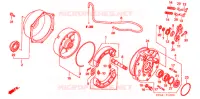 FLASQUE   MACHOIRES DE FREIN ARRIERE pour Honda FOURTRAX 500 FOREMAN 4X4 Electric Shift de 2006