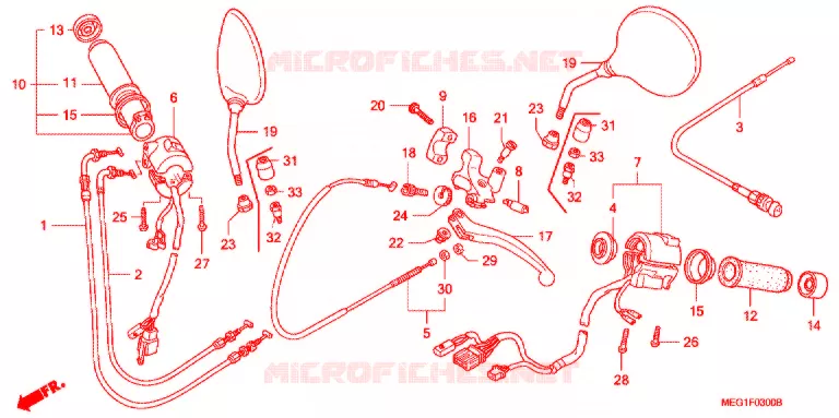 COMMODOS - POIGNEES Honda MOTO 750 SHADOW 2006  VT750C6