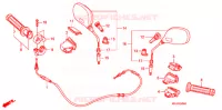 COMMODO   CABLE   RETROVISEUR (FES1253 5) (FES1503 5) pour Honda PANTHEON 125 FES de 2003