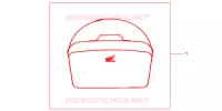 SAC INTERIEUR DE TOP CASE pour Honda PANTHEON 125 FES de 2003