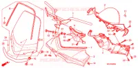 GUIDON   CARENAGE (FES1253 5) (FES1503 5) pour Honda PANTHEON 125 FES de 2005