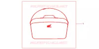 SAC INTERIEUR DE TOP CASE pour Honda PANTHEON 125 FES de 2005