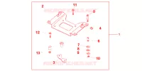 SUPPORT PLATINE ARRIERE pour Honda PANTHEON 125 FES de 2005
