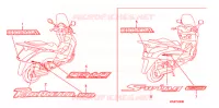 AUTOCOLLANTS pour Honda S WING 125 FES de 2007