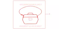 SAC INTERIEUR DE TOP CASE pour Honda S WING 125 FES de 2007