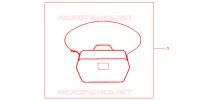SAC INTERIEUR DE TOP CASE pour Honda S WING 125 FES de 2007