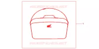 SAC INTERIEUR DE TOP CASE pour Honda PANTHEON 150 FES de 2003
