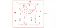 SUPPORT PLATINE ARRIERE pour Honda PANTHEON 150 FES de 2003