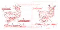 AUTOCOLLANTS pour Honda S WING 125 FES ABS de 2007