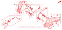 FEUX ARRIERE (FES1257/A7) (FES1507/A7) pour Honda S WING 125 FES ABS de 2007