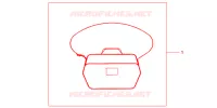 SAC INTERIEUR DE TOP CASE pour Honda S WING 125 FES ABS de 2007