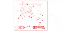 TOP CASE 35 L NH A48M pour Honda S WING 125 FES ABS de 2007