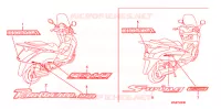 AUTOCOLLANTS pour Honda S WING 150 FES ABS de 2007