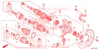 ARBRE DE ROUE AVANT pour Honda FOURTRAX 680 RINCON de 2016
