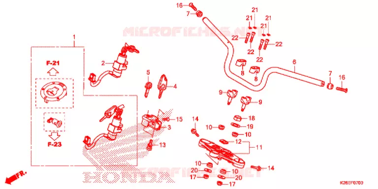 GUIDON Honda MOTO 125 MSX 2016  MSX125G