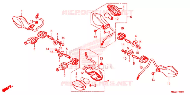CLIGNOTANT Honda MOTO 500 CBR 2016  CBR500RG
