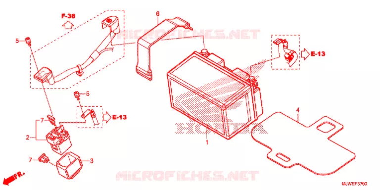 BATTERIE Honda MOTO 500 CBR 2016  CBR500RG