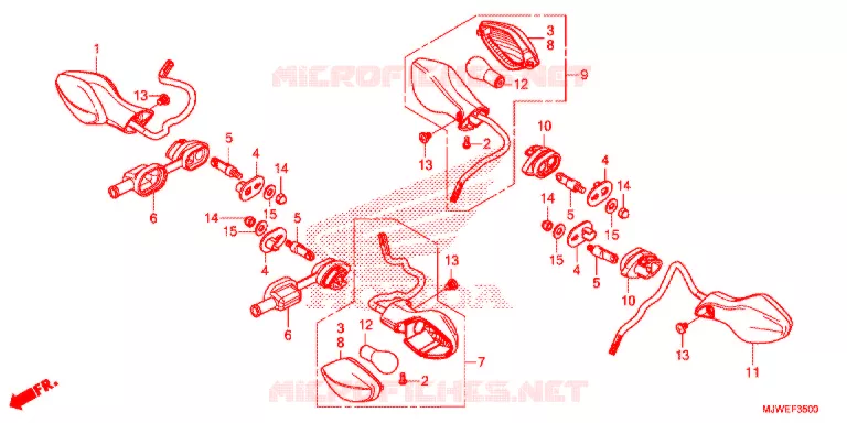CLIGNOTANT Honda MOTO 500 CBR 2016  CBR500RAG