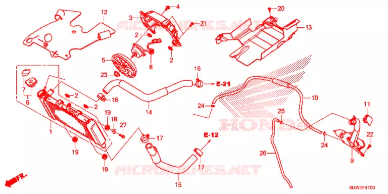 RADIATEUR Honda MOTO 500 CBR 2016  CBR500RAG