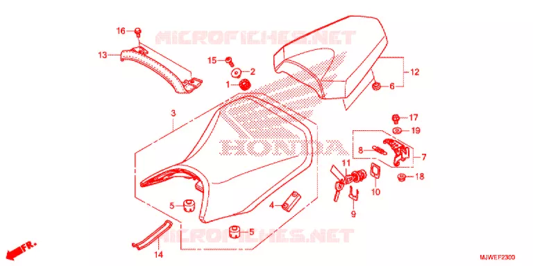 SELLE Honda MOTO 500 CBR 2016  CBR500RAG