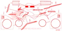 AUTOCOLLANTS pour Honda CB 500 F ABS TRICOLOR de 2016