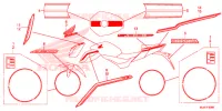 AUTOCOLLANTS pour Honda CB 500 F ABS BLACK de 2016