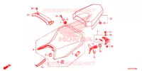 SELLE pour Honda CB 500 F ABS BLACK de 2016