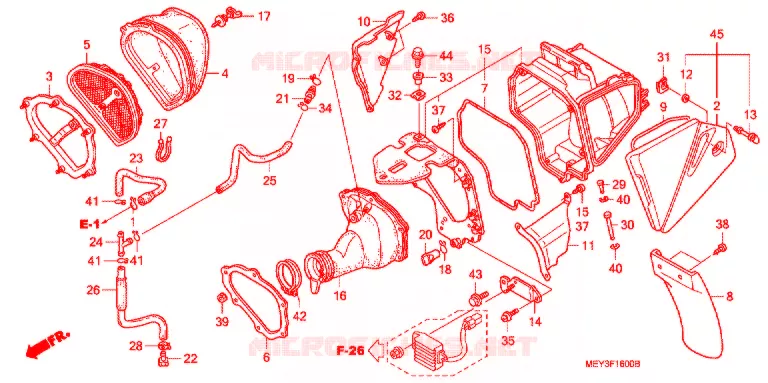 FILTRE A AIR Honda MOTO 450 CRF 2007  CRF450X7
