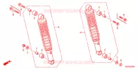 AMORTISSEUR ARRIERE pour Honda BIZ 125 SOMENTE PEDAL DE PARTIDA de 2007