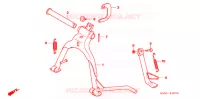 BEQUILLE pour Honda BIZ 125 SOMENTE PEDAL DE PARTIDA de 2007