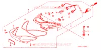 FEUX ARRIERE pour Honda BIZ 125 SOMENTE PEDAL DE PARTIDA de 2007