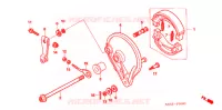 FLASQUE   MACHOIRES DE FREIN ARRIERE pour Honda BIZ 125 SOMENTE PEDAL DE PARTIDA de 2007