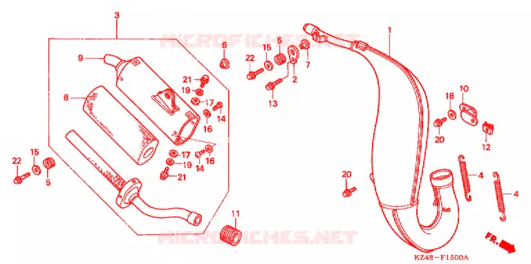 ECHAPPEMENT Honda MOTO 125 CR 2007  CR125R7