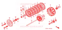 EMBRAYAGE pour Honda CR 250 R de 2007