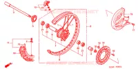 ROUE AVANT pour Honda CR 250 R de 2007