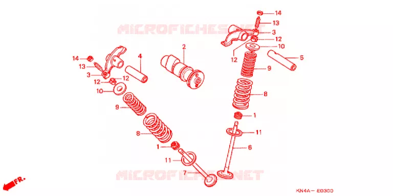 ARBRE A CAMES - SOUPAPE Honda MOTO 100 CRF 2007  CRF100F7