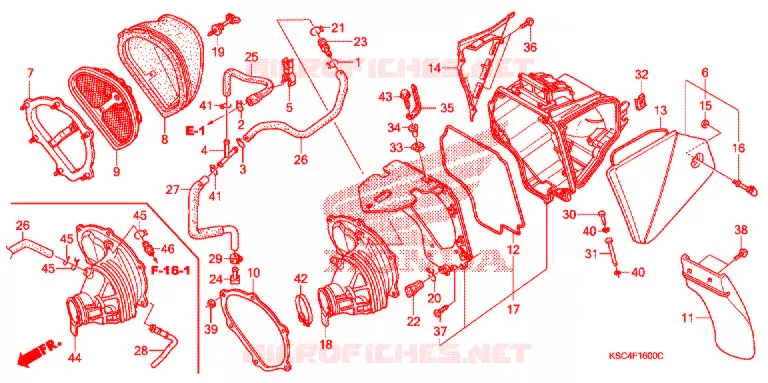FILTRE A AIR Honda MOTO 250 CRF 2007  CRF250X7